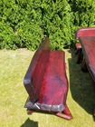 Meble ogrodowe wykonane z jednej deski o grubości 6cm, szerokości 70/90cm i dowolnej długości